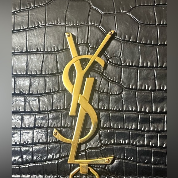 YSL Saint Laurent Kate Medium Tassel YSL Crossbody Bag in Croc-Embossed Leather - Picture 3 of 17